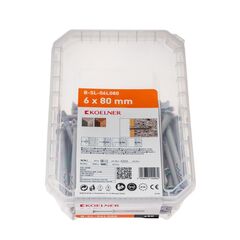 Dowel - countersunk nail Koelner 50 pcs 6x80 mm B-SL-06L080 box