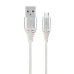 Cable Cablexpert TypeC silver 1 m