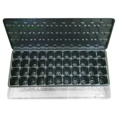 Greenhouse-cassette for seedlings with a pallet and lid Parnichok 44 cells