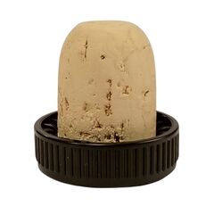 Cork microagglomerate N1 29x9 27x19.5 mm 6 pcs black