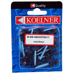 Farm self-drilling screws with EPDM washer Koelner 20 pcs 4,8X35 B-OD-48035T8017 blist