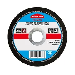 Cutting disc for metal Wkret-met TCS-12532(X5) 125x3.2x22 mm
