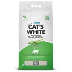Песок кошачий с ароматом алое вера Cat's White 5л W225