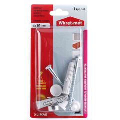 WC pan fixing kit Wkret-met BKMMX-10080S 10x80 mm silver