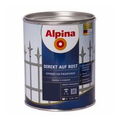 Enamel Alpina DIREKT AUF ROST RAL9005 black 750 ml