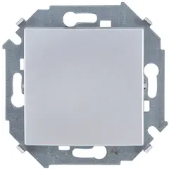 Switch without frame Simon 15 1591101-033 1 key aluminum