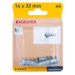 Dubel Koelner 4 pcs B-DRA03 G-K/L
