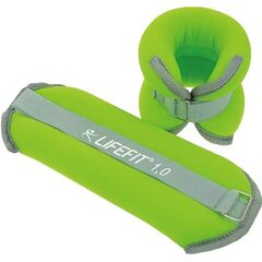 Weights for arms and legs LifeFit Neoprene WRIST/ANKLE 2x1 kg green