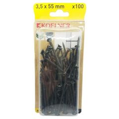 Screw 3.5x55 mm on steel Koelner 100 pcs B-FS3555 shiny