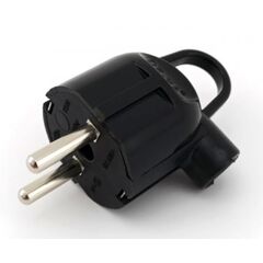Grounding plug DE-PA 11103 black
