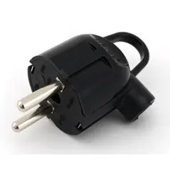 Grounding plug DE-PA 11103 black