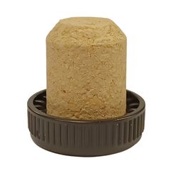 Cork microagglomerate 29x9 27x19.5 mm 6 pcs black