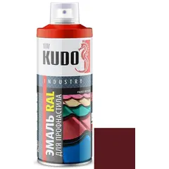 Эмаль для металлочерепицы Kudo KU-03005R 520 мл винно-красная