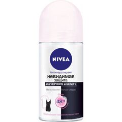 ბურთულიანი დეოდორანტი Nivea Clear Invisible protection for black and white 50 მლ
