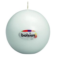 Свеча шарик Bolsius 70 мм белый