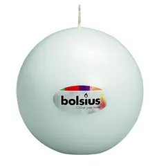 Свеча шарик Bolsius 70 мм белый