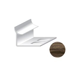 Inside corner for tiles Salag PVC 9/2500 mm nut venosta