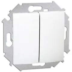 Switch without frame Simon 15 1591398-030 2 key white