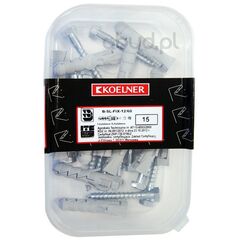 Expansion dowel Koelner 12 mm with hexagon screw 8.0x60 mm 15 pcs B-SL-FIX-12/60 box