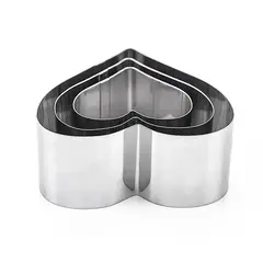 Cake form metal CAK-070 3pcs