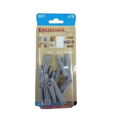 Set of Universal dowels KoelnerKoelner 18 pcs B-UNIFIXMIX