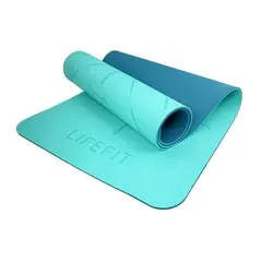 ხალიჩა იოგის LifeFit Relax Duo 183x58x0.6 სმ ფირუზისფერი