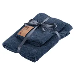 Towel set Ardesto ART2357NA 100%cotton 2pcs blue