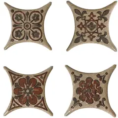 Вставка Absolut Keramika ESTRELLA SET 01 CREMA 6,7x6,7 cv