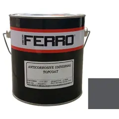 Краска антикоррозионная для металла Ferro 3:1 матовая серая 3 кг