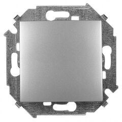 Switch pass-through without frame Simon 15 1591201-033 1 key aluminum