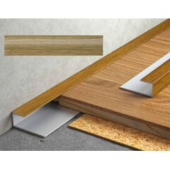 ზღურბლი-დაბოლოება ალუმინის Salag Stratus 12/930 მმ. მუხა ნატურალური