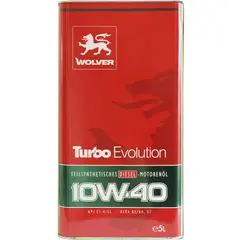 Engine oil Wolver Turbo Evolution SAE 10W-40 4 l