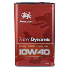 ზეთი ძრავის Wolver Super Dynamic SAE 10W-40 4 ლ