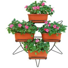 Подвеска для цветов Metallurgica Buzzi Sole for Wall with 4 self-watering box Ø 65 x13 см