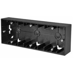 Коробка для наружного монтажа Simon 1590753-038 3 поста графит