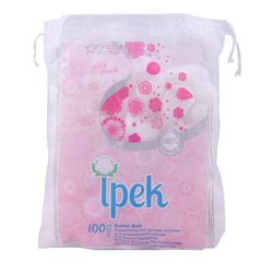 Вата шарики белые Ipek 100 шт