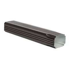 Square drainpipe 0.50x350x3000 mm dark chocolate