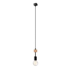 Hanger Lamkur ORAZIO 1 E27 black wood 33679