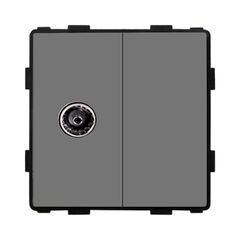 Розетка без рамки Socket Style TV серый