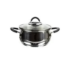 Кастрюля со стальной силиконовой ручкой Hascevher 25548 18x9,5см