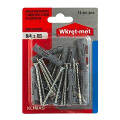 Dowel with screw Wkret-met BKR-084050 8x50 mm 14 pcs