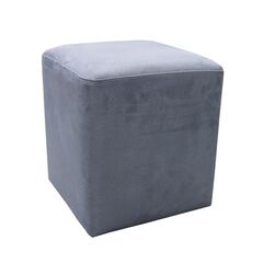Pouf alcantara 34х40 light blue