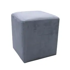 Pouf alcantara 34х40 light blue