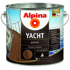 Лак Alpina Yacht 537854 2.5 л глянцевый