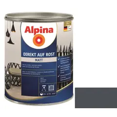 Enamel anti-corrosion Alpina Direkt Auf Rost Matt anthracite gray 0.75 l