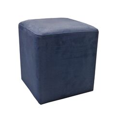 Pouf alcantara 34х40 dark blue