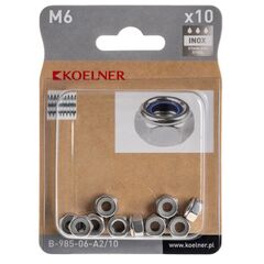 Self-locking nut Koelner A2 M6 10 pcs B-985-06-A2/10