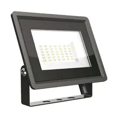 ლედ პროჟექტორი  V-TAC 30W SMD  F სერია შავი ფერი  6400K 6745