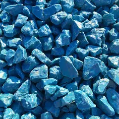 Decorative painted stone light blue 1kg