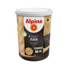 Лак акриловый для паркета и полов Alpina Aqua шелковисто матовый 900 мл